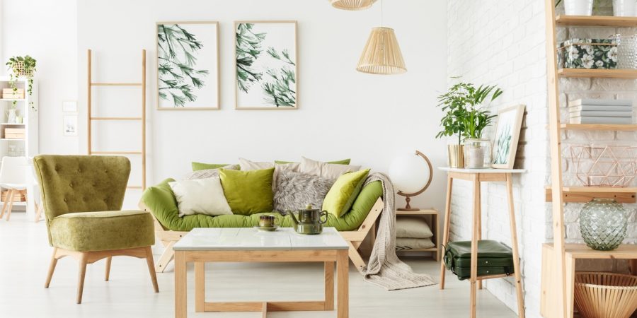 meuble scandinave en bois clair