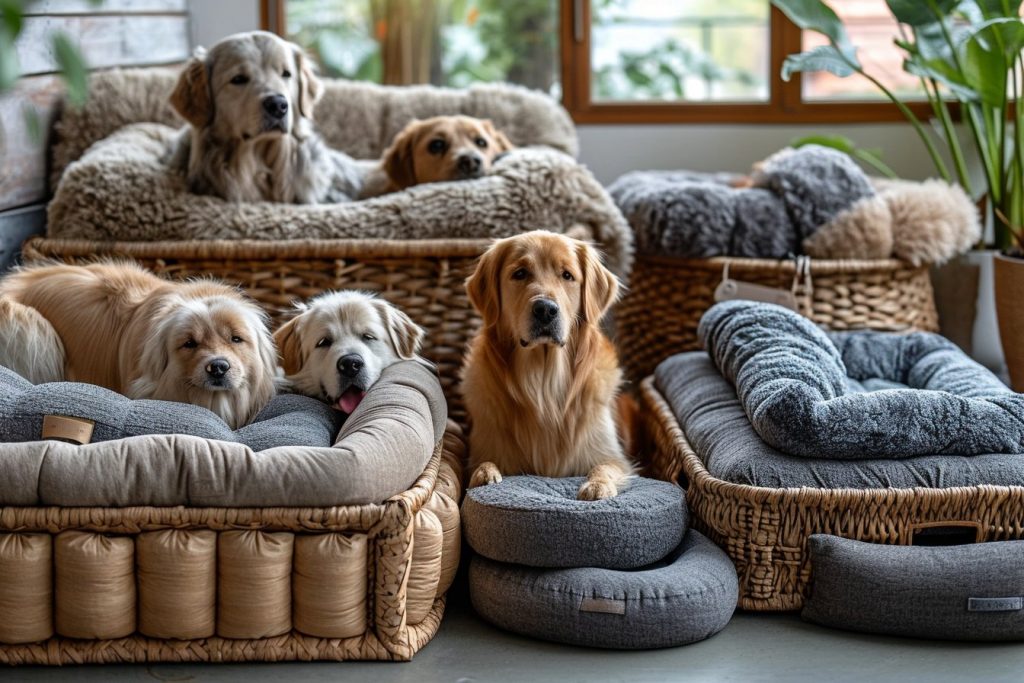 Choisir le parfait couchage pour votre chien : Paniers, coussins, matelas, tapis et niches