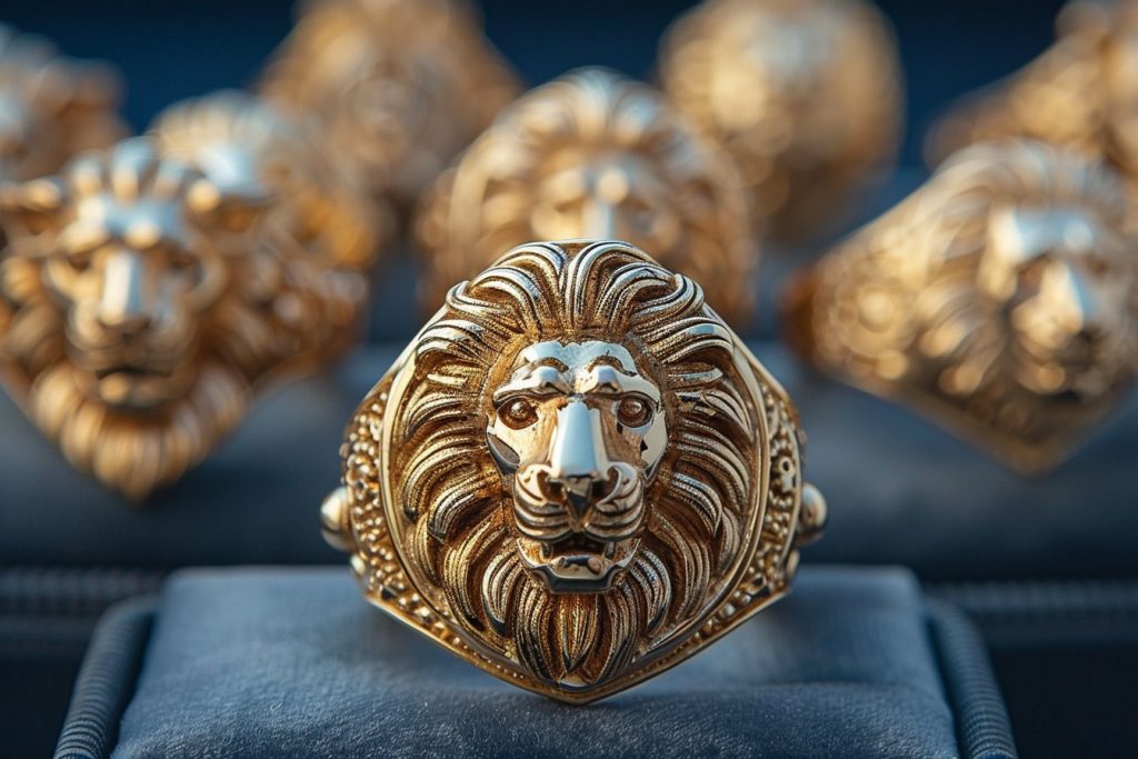 Le parcours fascinant des bagues tête de lion à travers les âges