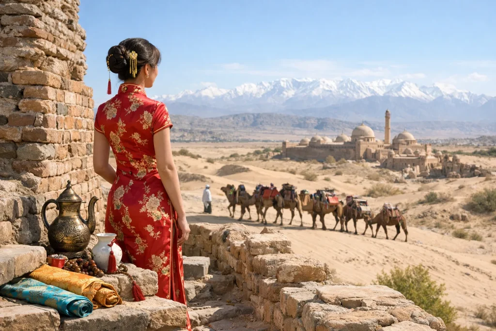 Les robes chinoises et les merveilles de la Route de la Soie : un périple historique