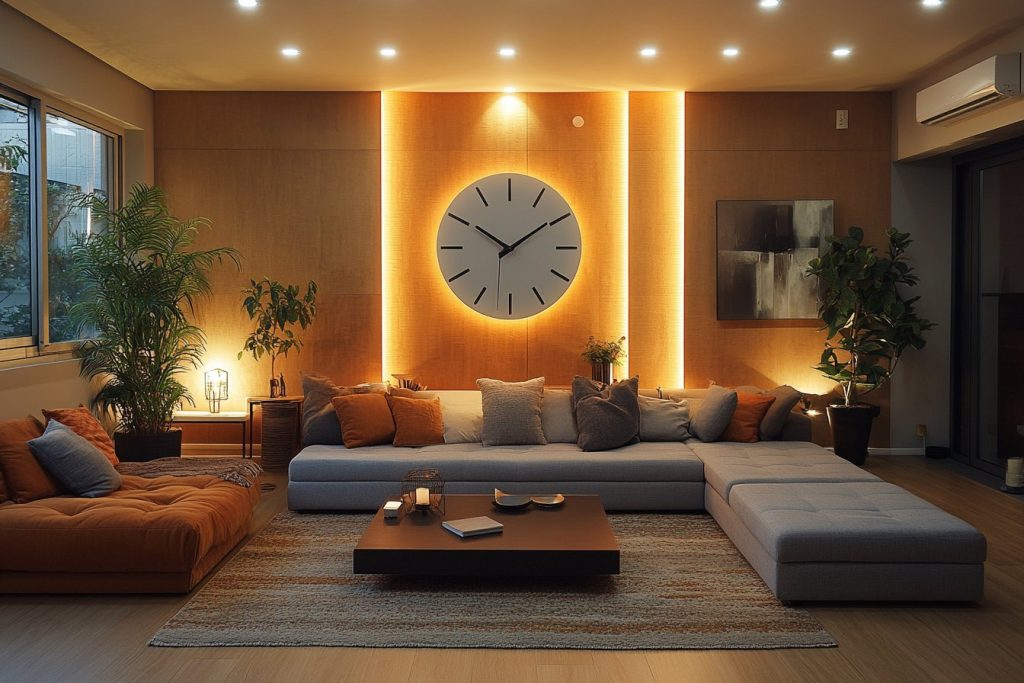 Créer une atmosphère unique avec une horloge murale pour votre salon