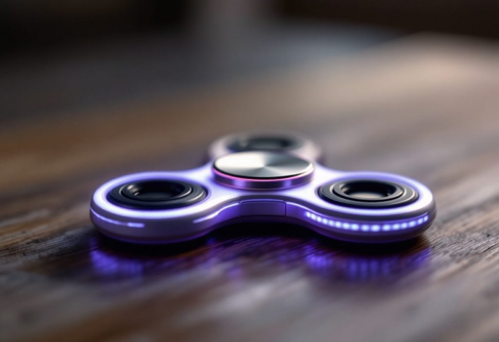 Hand spinner lumineux : le gadget anti-stress ultime