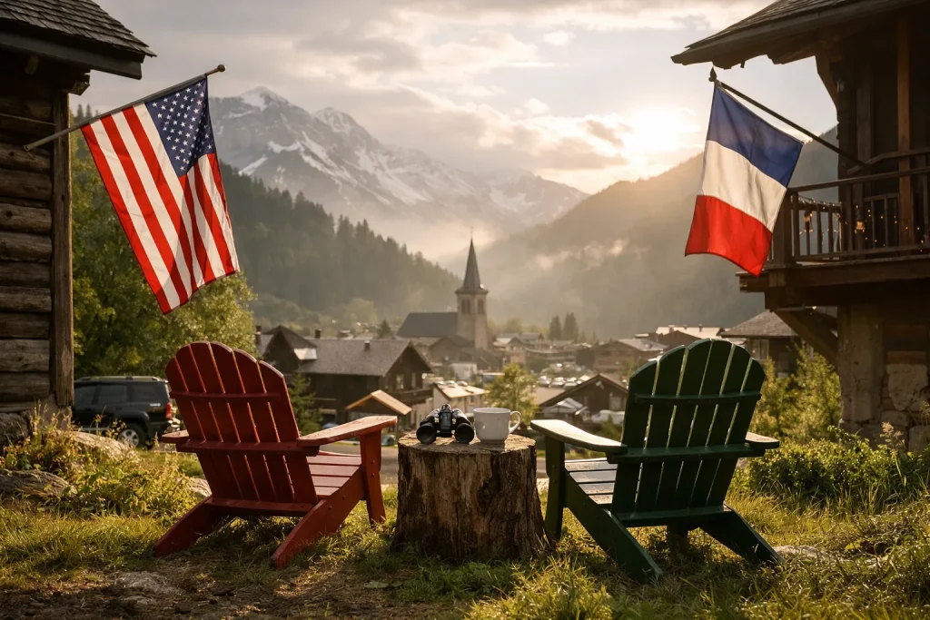 Regards croisés entre États-Unis et ville de montagne