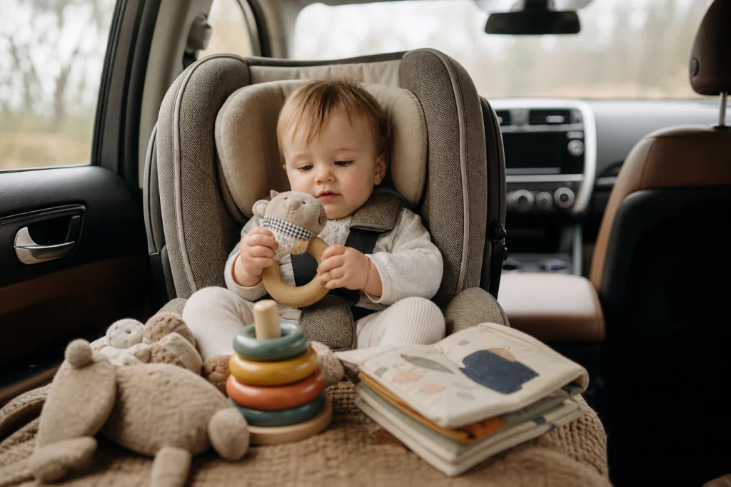 Comment bien choisir ses jeux d’éveil pour bébé pendant les trajets en vacances